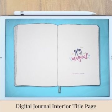 Digital Journal Interior Title Page