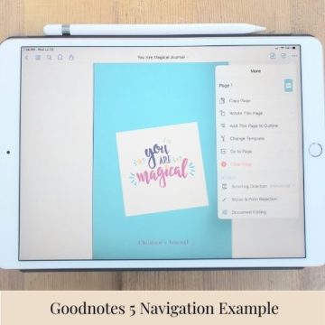 Goodnotes 5 Navigation Example