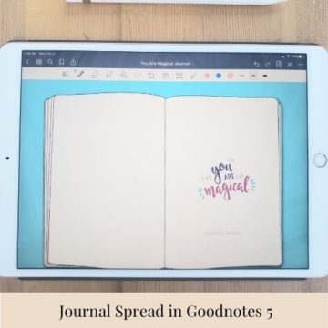 Journal Spread in Goodnotes 5