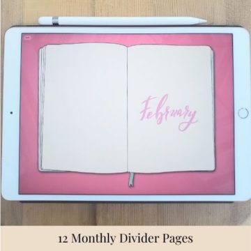 Monthly Divider Page